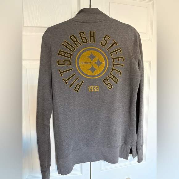 Victoria's Secret Tops - Victoria's Secret Pink Pittsburgh Steelers Heathered Sweatshirt